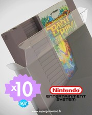 10 BOITIERS PROTECTION PROTECTIVE CASE NINTENDO NES CARTOUCHE LOOSE 0,4 mm NEUFS