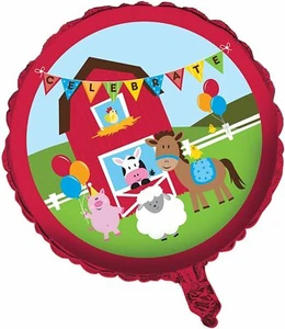 Farm Barnyard Party Supplies Farmhouse Foil Balloon Birthday Decoration Animals - Picture 1 of 1