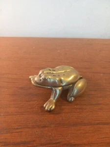 Vintage Messing Frosch Aschenbecher  - Bild 1 von 12