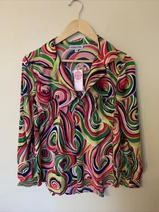 Buckhead Betties Woman’s Oh Swell Pink Chadwick Blouse Size Medium - Picture 1 of 23