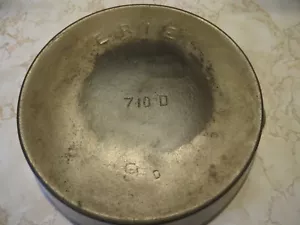 Antique Pre-Griswold " ERIE " # 9 cast Iron skillet W/Heat Ring, P/N 710-D Flat - Picture 1 of 9