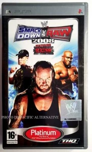 jeu WWE SMACKDOWN vs RAW 2008 Platinum pour sony PSP francais game catch COMPLET - Picture 1 of 1