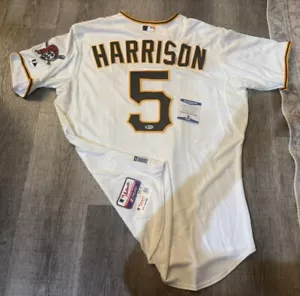 Josh Harrison Game Issued 2015 Pittsburgh Pirates Signed Jersey Auto Beckett COA - Picture 1 of 8