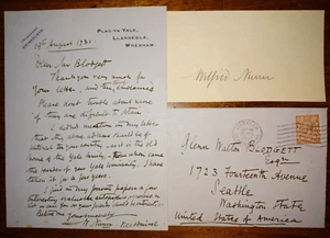 Vice-Admiral Wilfrid Nunn (1874-1956) Autograph AND Signed Letter - Picture 1 of 4