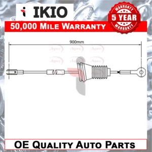 Fits Volvo 940 1990-1998 960 1990-1996 Hand Brake Cable Rear Right Ikio - Picture 1 of 2