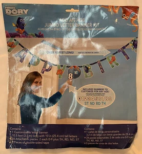 FINDING DORY JUMBO LETTER BANNER KIT ~ Birthday Party Supplies Decoration Disney - Picture 1 of 3