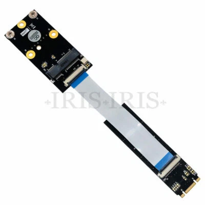 M.2 NGFF key B/M/B+M to Mini PCI-E Adapter with FFC Cable for wiFi combo card - Image 1 of 4