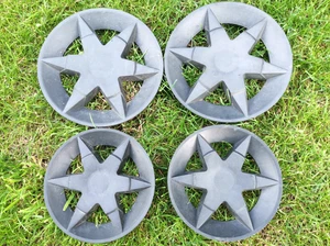Sovereign XSZ40 Wheel Trim Hub Caps Set x4 For Petrol Push Lawn Mower - Picture 1 of 4