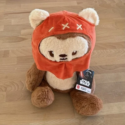Star Wars El Retorno del Jedi Ewok Wicket W. Warrick 14" Peluche Ponderado Mattel Foto 1 de 4