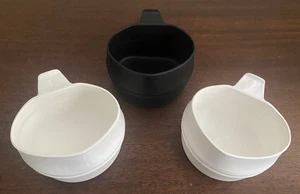 Cup Foldable " Fold-a-Cup " Camping, Army - Made in Sweden - 3 count Lightweight - Picture 1 of 8