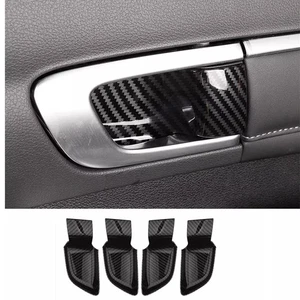Manija de puerta interior de fibra de carbono para Hyundai Sonata 2020-2021 cubierta embellecedor - Imagen 1 de 8