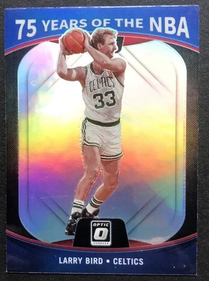 Larry Bird 2021-22 Donruss Panini Optic Prizm Card #36 75 Years of the NBA  - Image 1 of 3