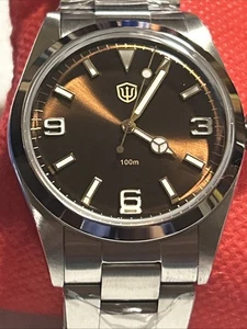 Reloj Watchdives Manual Estéril Cuadrante Automático Hombre Buzos Correa Cepillada - Imagen 1 de 14