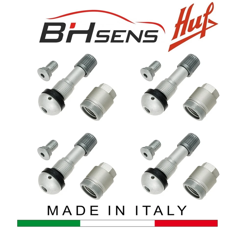 New Set of Four (4) Genuine OEM HUF RDV021 TPMS Valve Stem Kits - MADE IN ITALY - Image 1 of 4