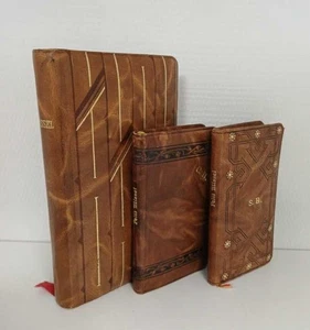 Lot de 3 anciens missels cuir: Missel de la Sainte Communion Missel de Ste - Picture 1 of 6