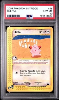 PSA 10 CLEFFA 48 SKYRIDGE POKEMON GEM MINT - Image 1 of 2