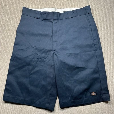 Dickies Work Shorts Mens Size 38 Loose Fit Baggy Blue Chino Casual Skater - Image 1 of 4