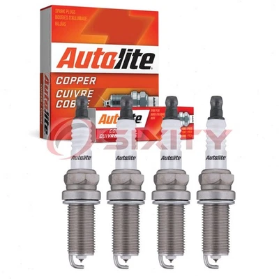 4 pc Autolite Copper Core Spark Plugs for 2011-2012 Kia Sorento Ignition ad - Image 1 of 4
