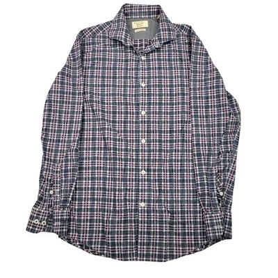 Penguin Shirt Men 14.5/33 Plaid Dress Oxford Collar Heritage Slim Original Adult - Image 1 of 4