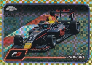 2024 Topps Cromo Fórmula 1 F1 Arvid Lindblad Oro Checker Bandera 06/50 #117 F3 RC - Imagen 1 de 2