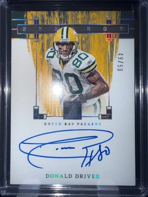 2025 Panini Impeccable Synergy Donald Driver On Card Auto  49/50 Packers🔥 - Imagem 1 de 2