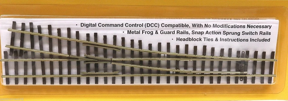 Micro Engineering 15-106 HOn3 Code 70 #6 Frog Right Hand Switch Turnout - Image 1 of 1