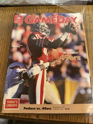 1987 GAMEDAY Magazine Green Bay Packers vs San Francisco 49ers 12-6-1987 - Image 1 of 3