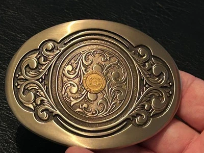 FIVELA DE CINTO CITRUS COUNTY FLORIDA, por Octanner, latão maciço - Imagem 1 de 4