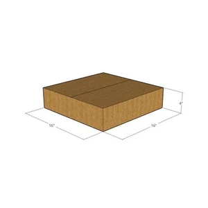 16x16x4 New Corrugated Boxes for Packing or Shipping Needs 32 ECT - Picture 1 of 3