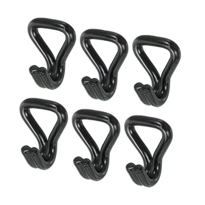 6pcs Ratchet Double J Strap Hook Load 3306 Lbs for 1" Strap Plastic Coating - Picture 1 of 4