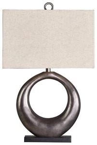 Signature Design by Ashley Saria Modern Eclectic 29.5" Table Lamp, Antique Si... - Picture 1 of 4