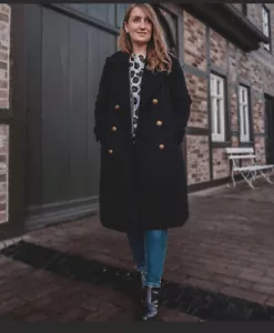 NEU MIT ETIKETT ZARA MARINEBLAU LANGGOLD GEKNÖPFT DOPPELREIHIGE MANTELJACKE 8073/253 - Bild 1 von 12