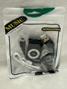 Mini USB Clip Deportivo Reproductor de MP3 Walkman Hasta 32 GB Tarjeta de Memoria Micro SD - Negro - Imagen 1 de 1