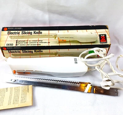 Винтажный нарезной нож 1986 Black and Decker EK15 D Works - Изображение 1 из 4