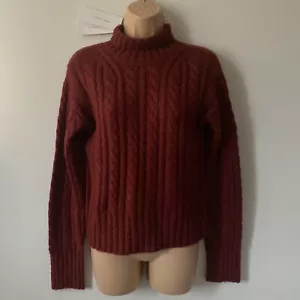 French Connection Jumper Bloodstone Wool Alpaca Blend Women Sz XS RRP £75 - Picture 1 of 9