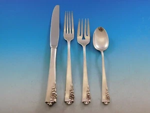 Garnet Rose by Lunt Sterling Silver Regular Size Place Setting(s) 4-Piece - Picture 1 of 3