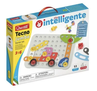 QUERCETTI. TECNO JUMBO. STARTER SET. NUTS&BOLTS SET 53 PCS.  ITEM NR. 6165. NEW - Image 1 of 4