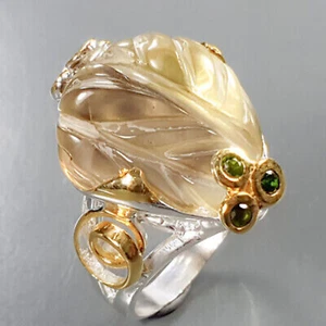 Ring Size 8 Lemon Quartz Silver 925 Sterling R229933 - Picture 1 of 3