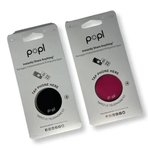 Popl MAT partage instantanément tout Popl Direct étiquette NFC rose ou noir - Photo 1 sur 3