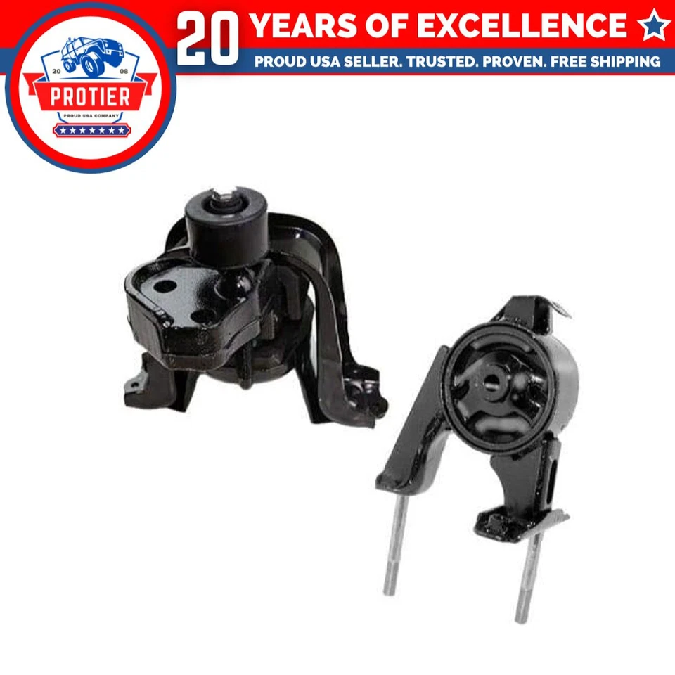 Fits 2000-2005 Toyota Echo 1.5L Front Right & Rear Motor Mount Set 2PCS : - Image 1 of 1