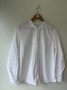 Rainbow Brand Broderie Anglaise High Neck Summer Top - Picture 1 of 7