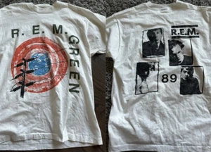 R.E.M grün Tour REM Band doppelseitiges T-Shirt volle Größe S-5XL - Bild 1 von 3