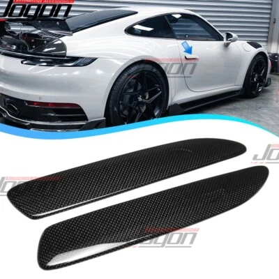 Real Carbon For Porsche 911 Carrera 4S T GT3 RS 992 Turbo Side Door Handle Cover - Image 1 of 4