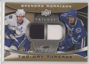 2008-09 Upper Deck Trilogy Two-Way Threads Brendan Morrison #2W-BM