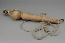 A large antique elm sailors fid marlin spike fisherman net repair tool ET