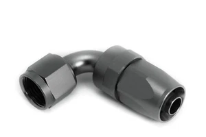 Alu Fitting Dash 4 / -4 AN / JIC 4 Anschluss 90° Titangrau eloxiert - Picture 1 of 5