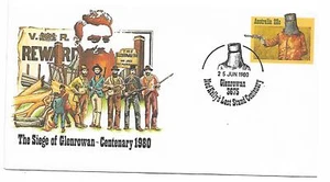 1980 Siege of Glenrowan-Cententary Special FDI Postmark PM 695 Glenrowan 25 jun - Picture 1 of 2