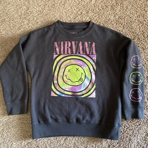 NWOT-NIRVANA Ambercrombie Kids Sweatshirt Size 7/8 - Picture 1 of 5