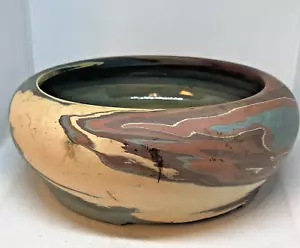 Ciotola NILOAK-KAOLIN Swirl Clay-Missione Arti e Mestieri-AR Benton Arkansas- (LR) - Foto 1 di 9