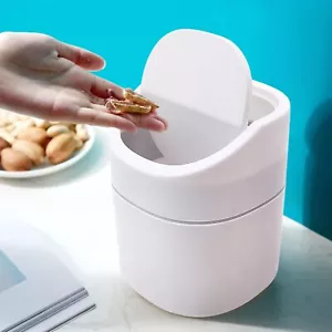 Tisch Niedlich Mülleimer Klein Tischmülleimer Mini 2L, Tischabfalleimer Mit Deck - Bild 1 von 14